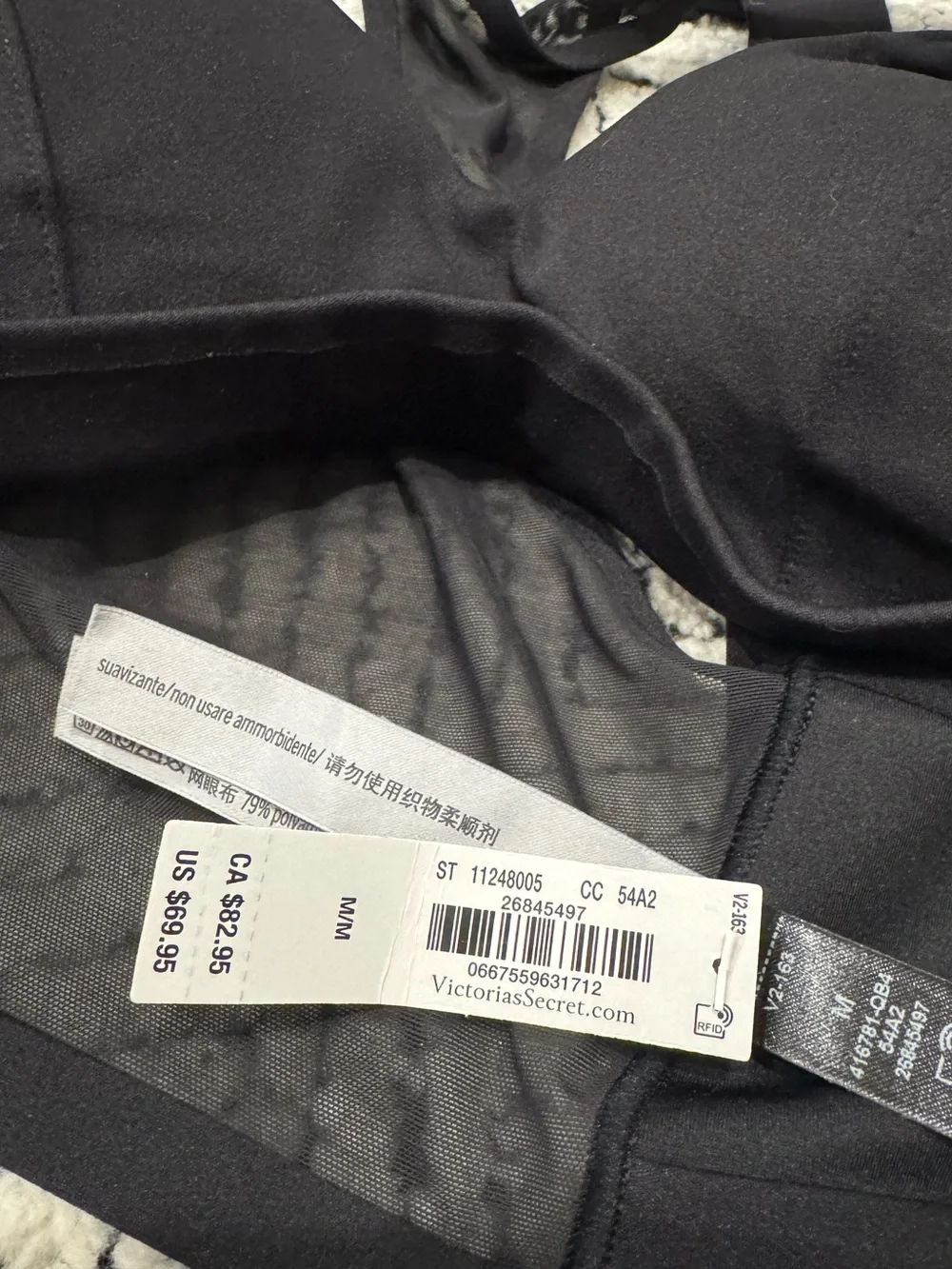 VSX SuedeEffect Plunge Wrap Sports Bra